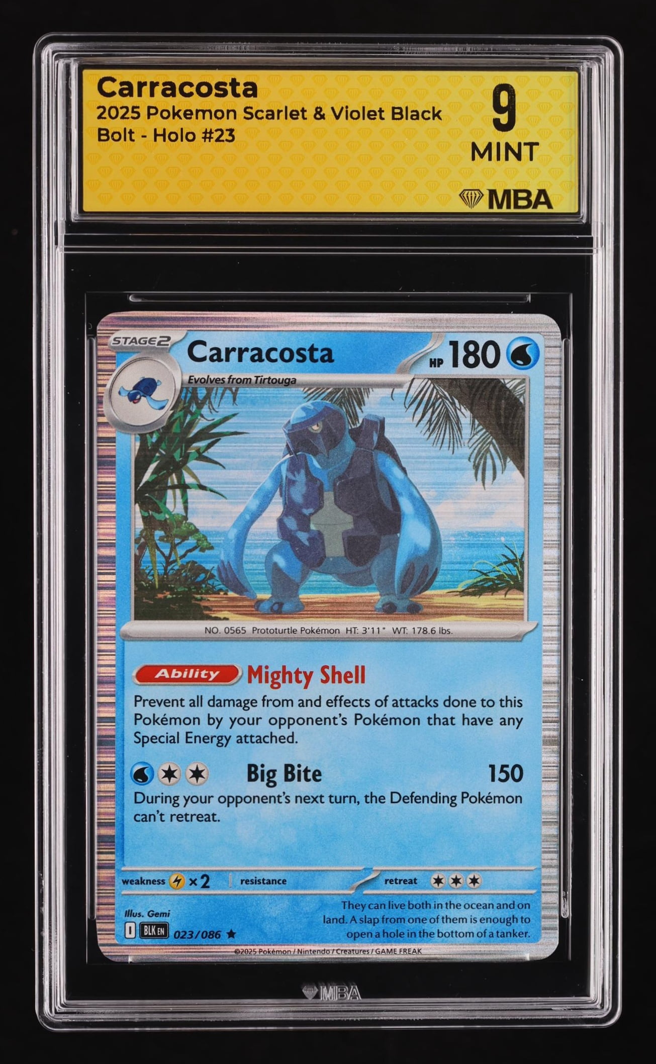 carracosta pokemon card value Shop [Traditional Chinese] Carracosta / 肋骨海龜 111/086 AR SV11BF – TCGHOBBY main image 0