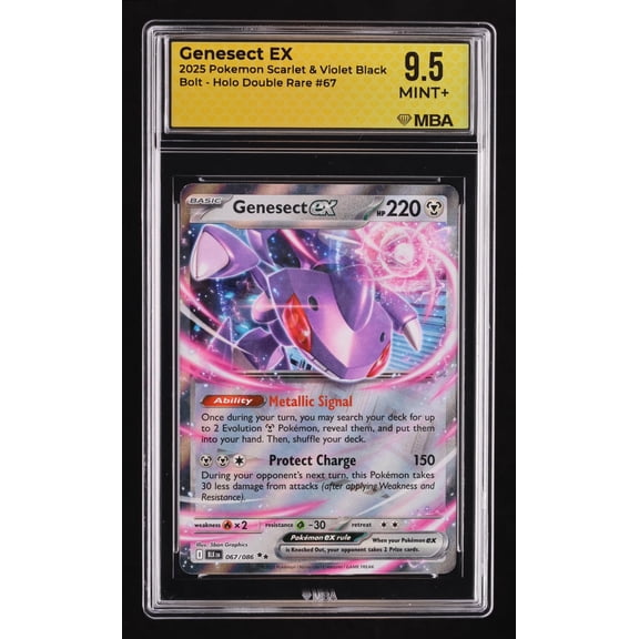 2025 Pokemon Scarlet & Violet Black Bolt Genesect Holo MBA 9.5 #67