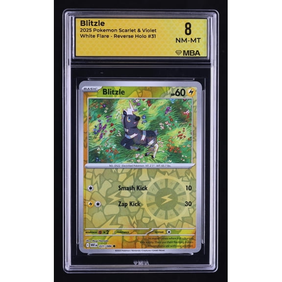 2025 Pokemon Scarlet & Violet White Flare Blitzle Reverse Holo MBA 8 #31