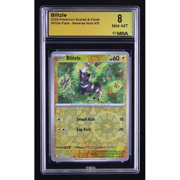 2025 Pokemon Scarlet & Violet White Flare Blitzle Reverse Holo MBA 8 #31