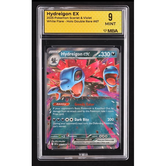 2025 Pokemon Scarlet & Violet White Flare Hydreigon Holo MBA 9 #67