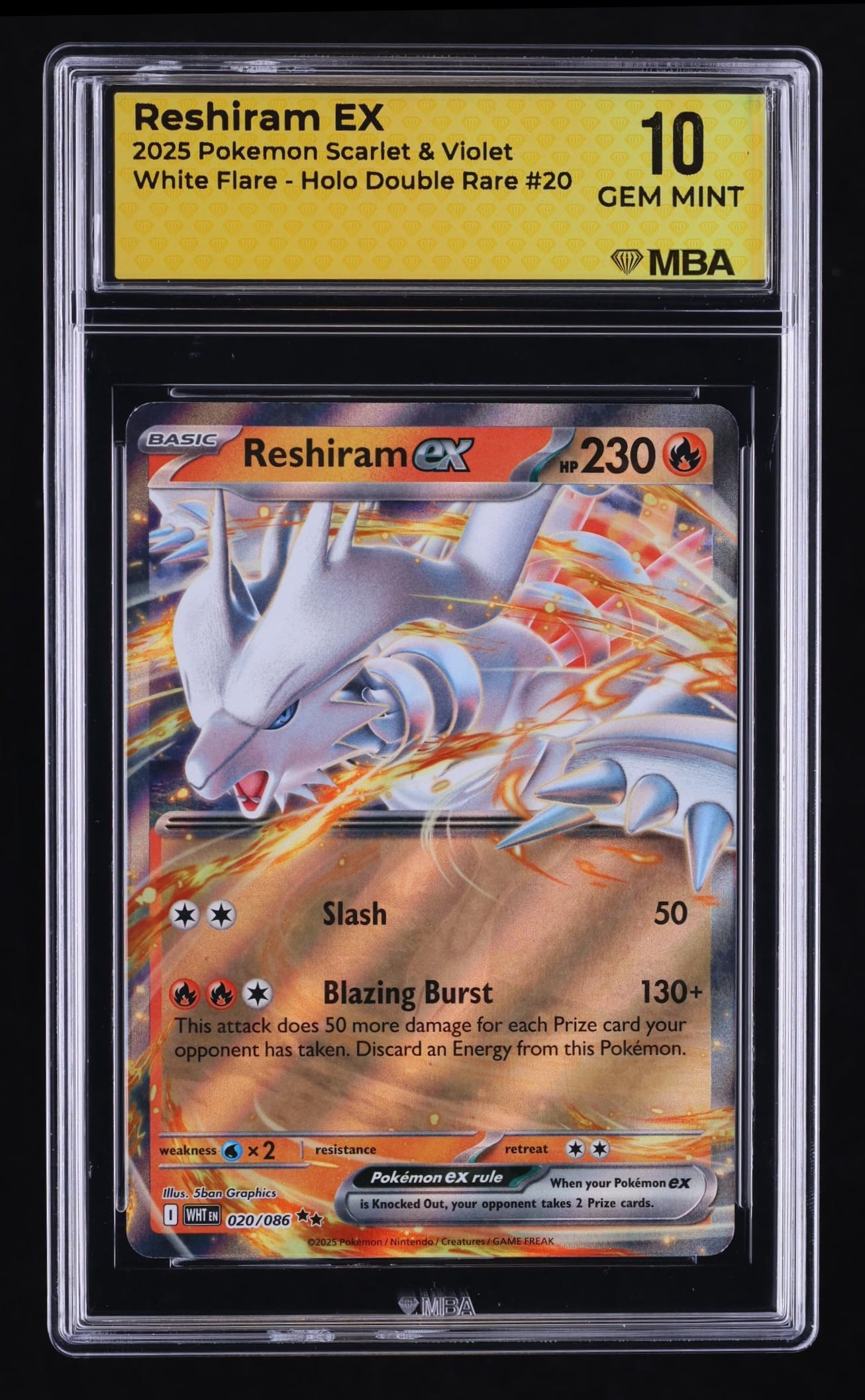 Reshiram Pokemon Card