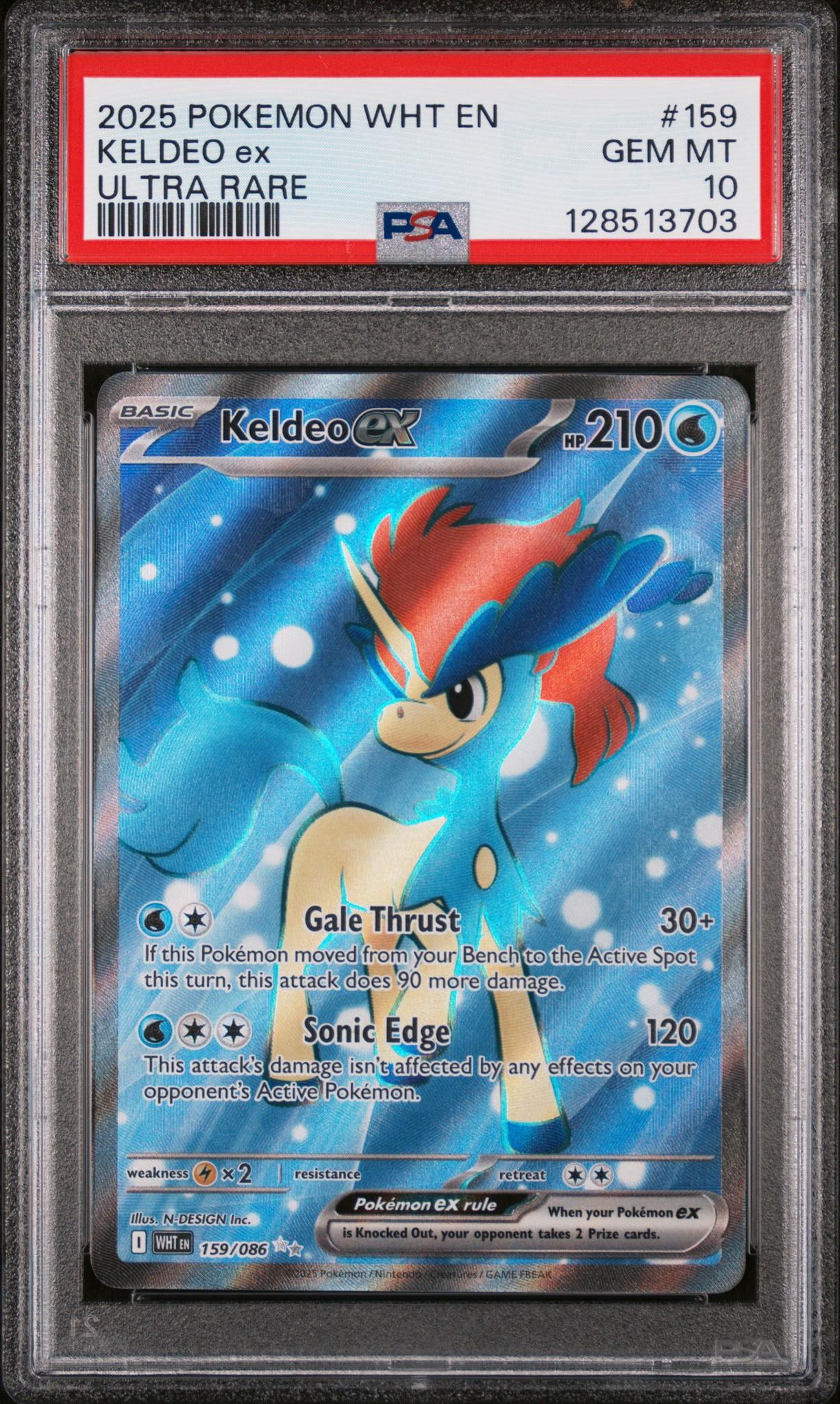 2025 Pokemon Scarlet and Violet White Flare Ultra Rare Keldeo Ex