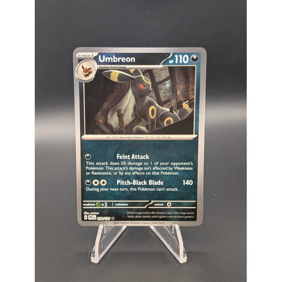 2025 Pokemon Trading Card Game Prismatic Evolutions Master Ball Umbreon Rare #059/131