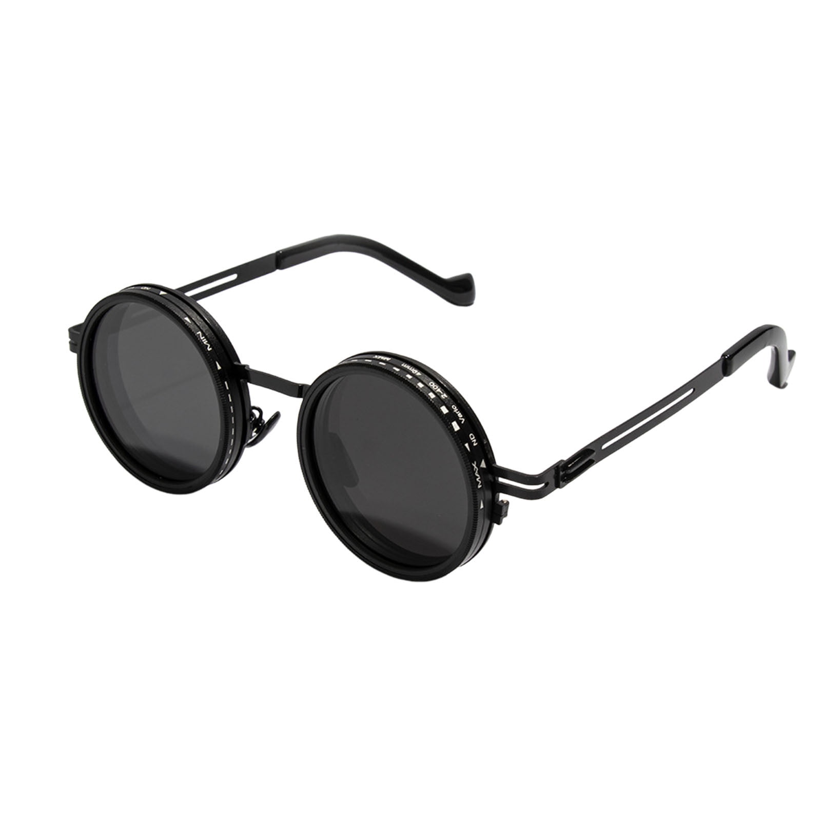 Adjustable Tint Polarized Round Sunglasses for Outdoor Activities Versatile Eyewear for Men and Women Shatterproof and Lightweight Design