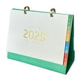 2025 Premium Leather Desk Calendar Stylish Notebook Design for