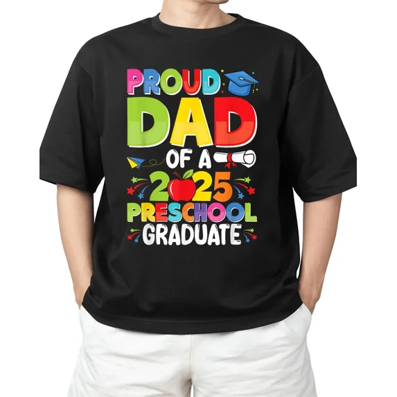 2025 Preschool Pre-K Graduate Graduation T-Shirt For Adult S-4XL T-Shirt