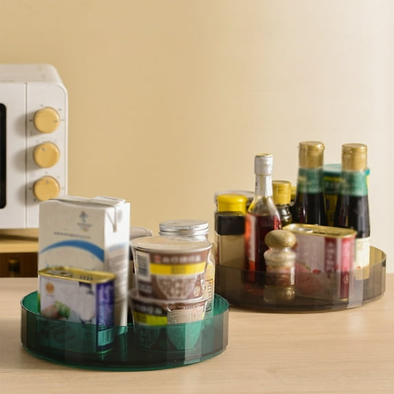 Tupukom Lazy Susan Turntable Organizer Spice Rack Organizer for Cabinet Kitchen Storage Organization for Cabinet Kitchen Refrigerator Vanity Makeup Bathroom Countertop