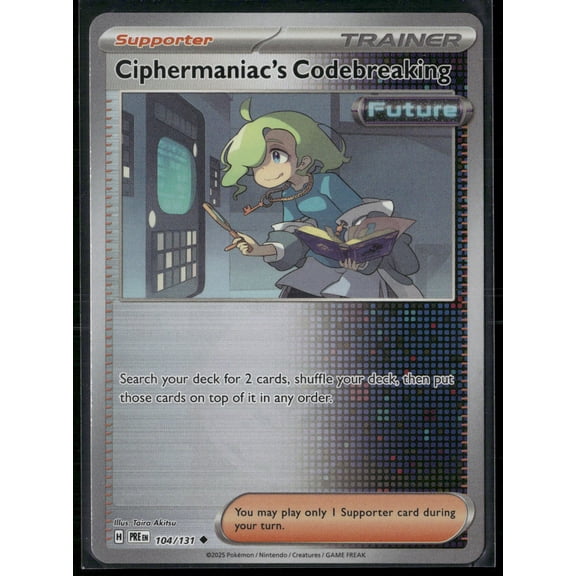 2025 Prismatic Evolutions Ciphermaniac's Codebreaking Pokeball Uncommon Poke Ball Pattern #104/131