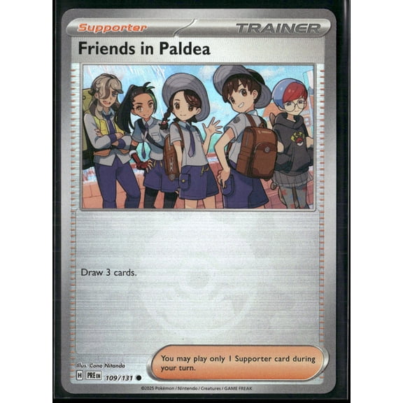 2025 Prismatic Evolutions Friends In Paldea Pokeball Poke Ball Pattern #109/131