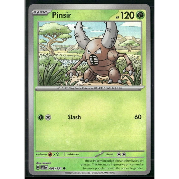 2025 Prismatic Evolutions Pinsir Pokeball Poke Ball Pattern #3/131