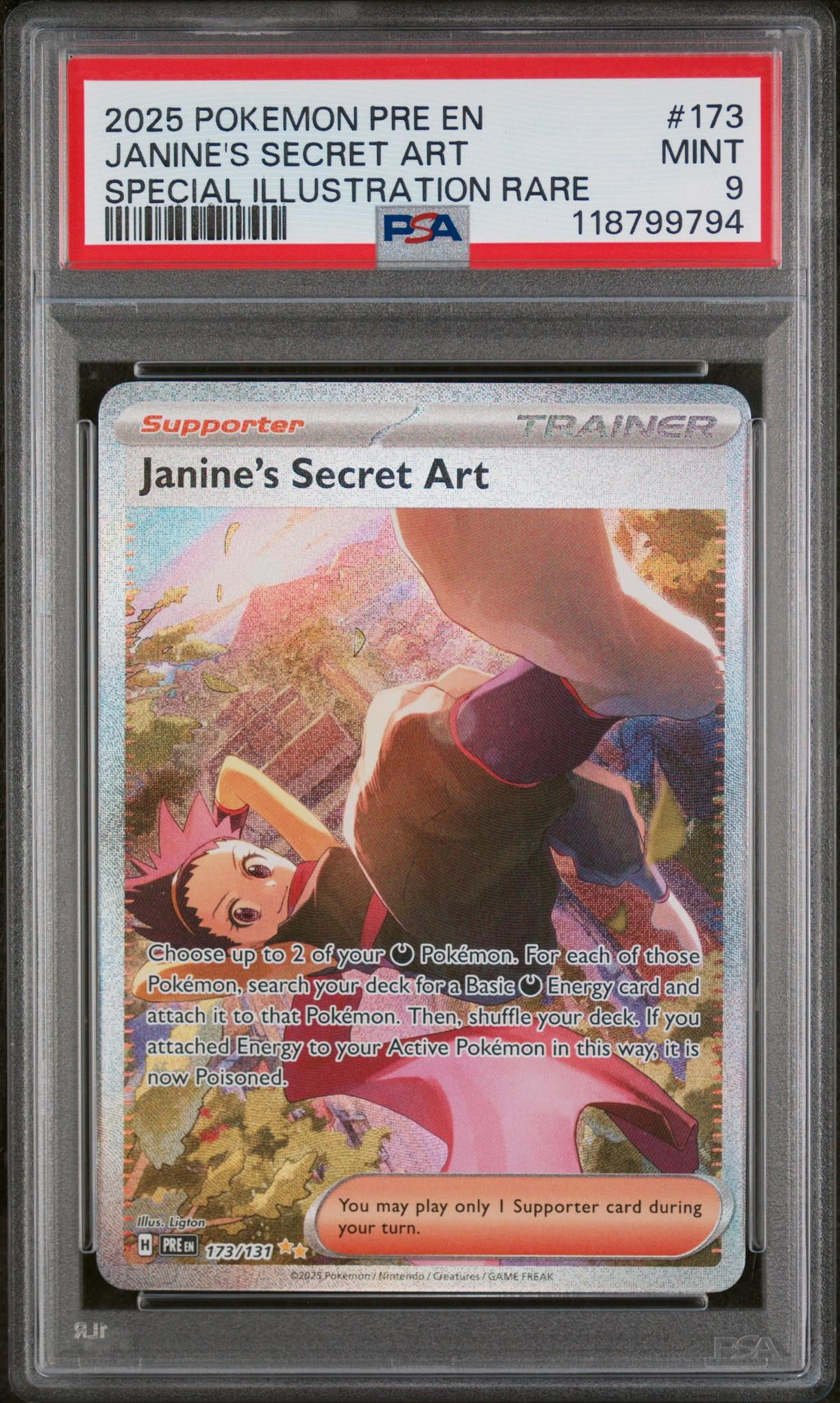 janine pokemon card Pokemon Card Janine's Secret Art - Terastal Festival ex