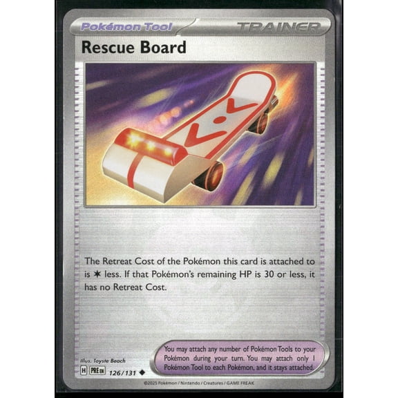2025 Prismatic Evolutions Rescue Board Pokeball Uncommon Poke Ball Pattern #126/131