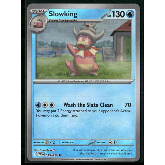 2025 Prismatic Evolutions Slowking Pokeball Uncommon Poke Ball Pattern #19/131