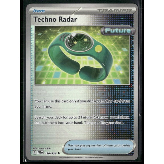 2025 Prismatic Evolutions Techno Radar Pokeball Uncommon Poke Ball Pattern #130/131