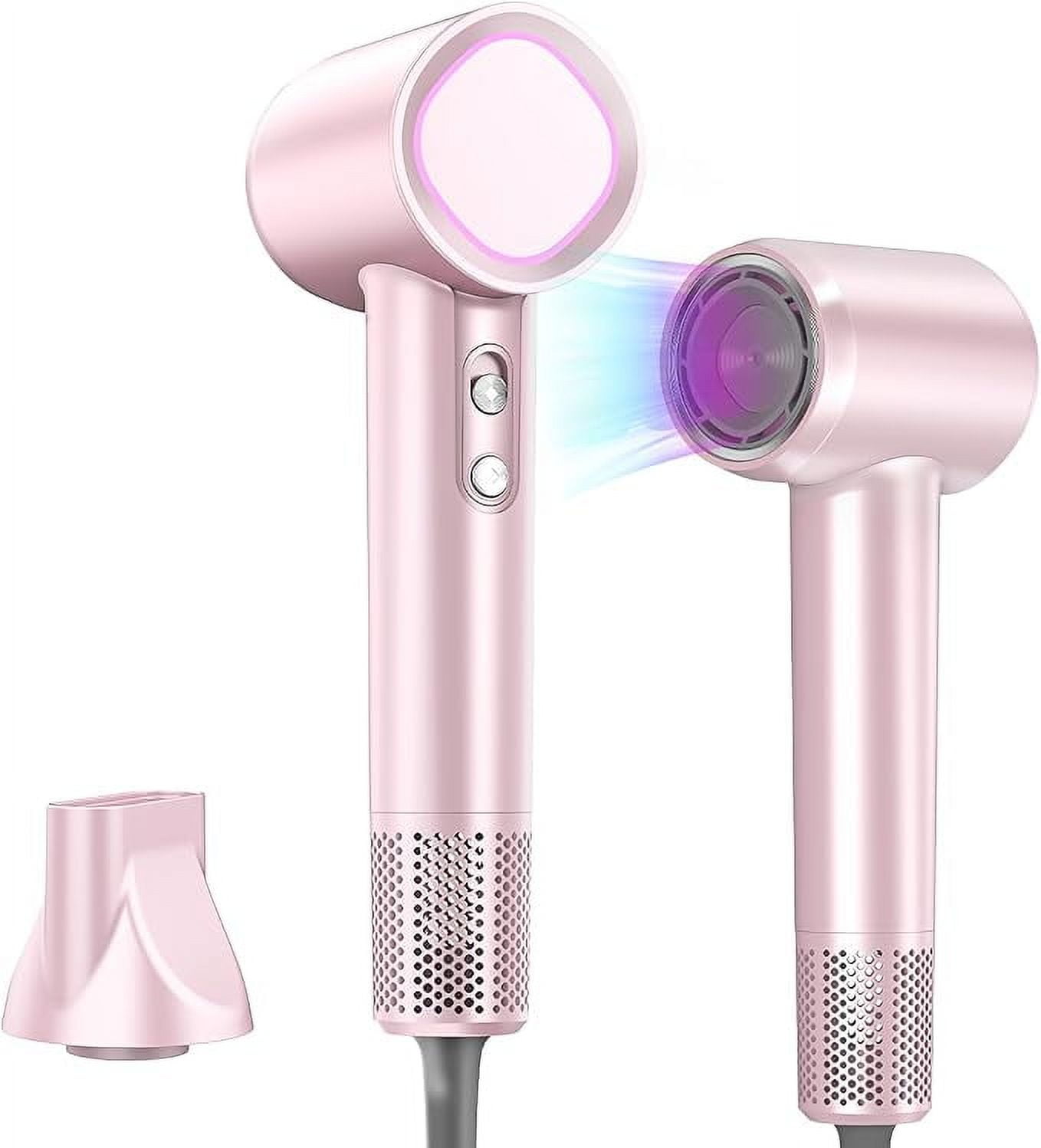 2025 Professional High-Speed Blow Dryer - 3-Temp Thermo Control with Low-Noise Ceramic Technology(Pink)