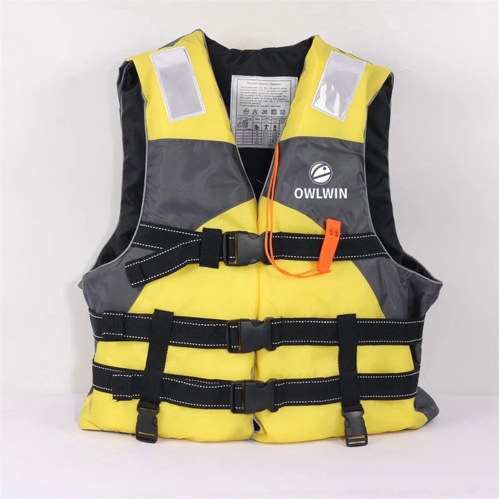 2025 Professional life jacket adult children fishing suit snorkeling swimming boat drifting vest portable large buoyancy