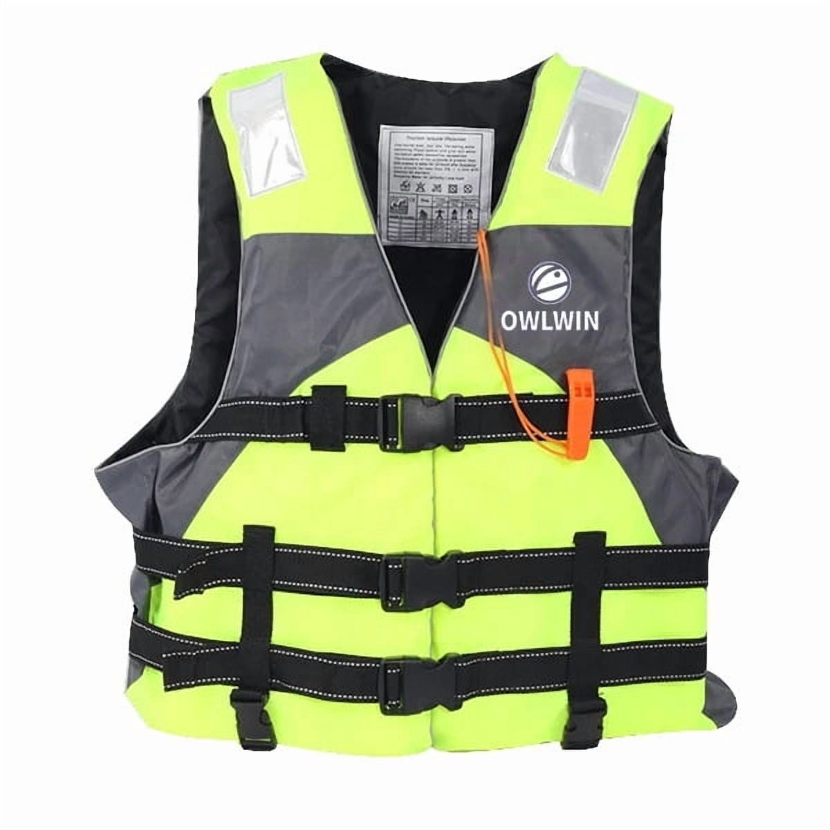 2025 Professional life jacket adult children fishing suit snorkeling swimming boat drifting vest portable large buoyancy