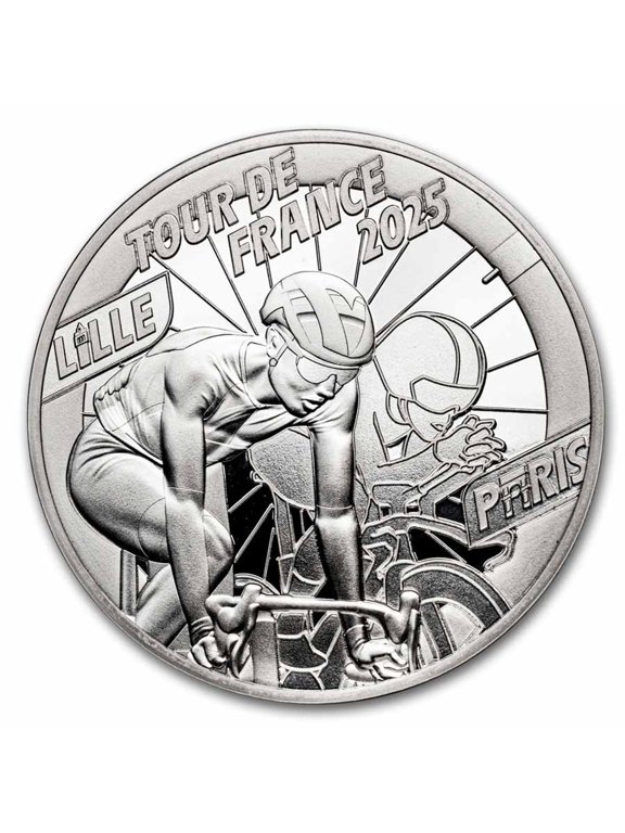 2025 Proof Silver 10 Tour de France w/ Box & COA