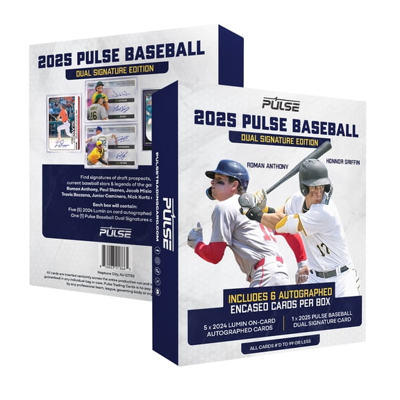 2025 Pulse Baseball Dual Signature Edition Hobby Box-5 On Card Autos-1 Dual Auto