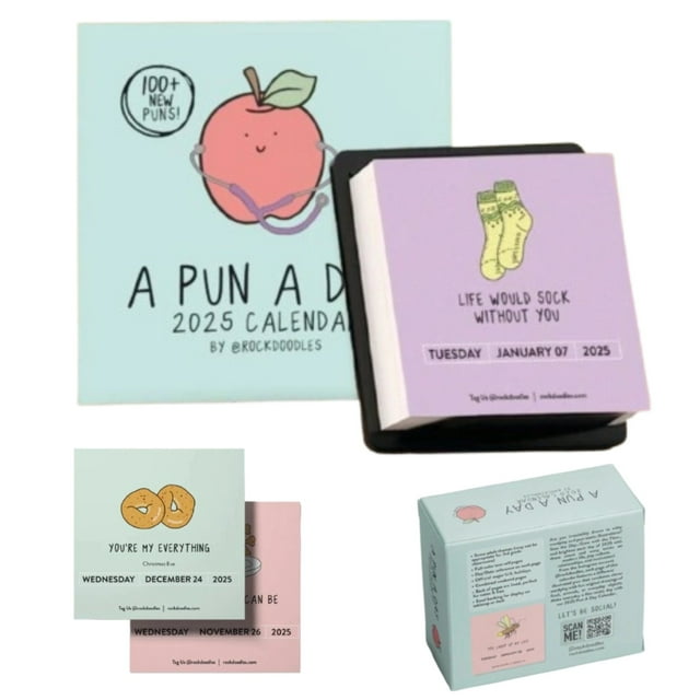 2025 Punny Daily Desk Calendars, Funny Calendars 2025 Day to Day for Home or Office Daily