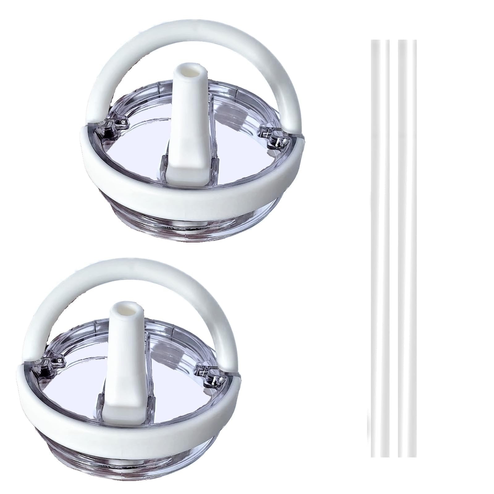 2025 Pure White Drinking Cup Replacement Lid with Handle Compatible