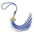thumbnail image 1 of 2025 ROYAL / GRAY / WHITE GRADUATION TASSEL - EVERY SCHOOL COLOR AVAILABLE -MADE IN USA, 1 of 4
