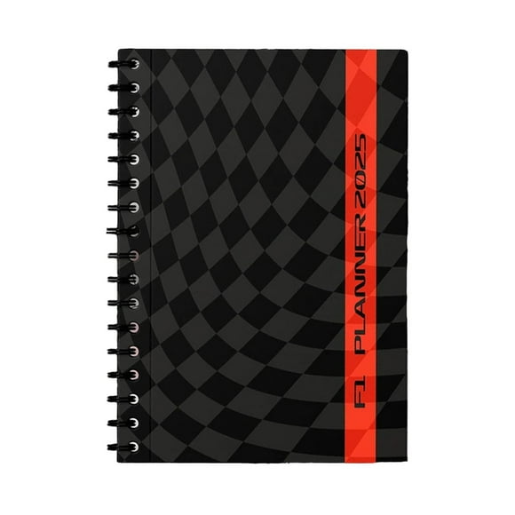 2025 Racing Theme Motivational Planner - Premium Home Decor Daily Schedule Notebook with Track Design, Perfect Holiday & New Year Gift for Students Professionals