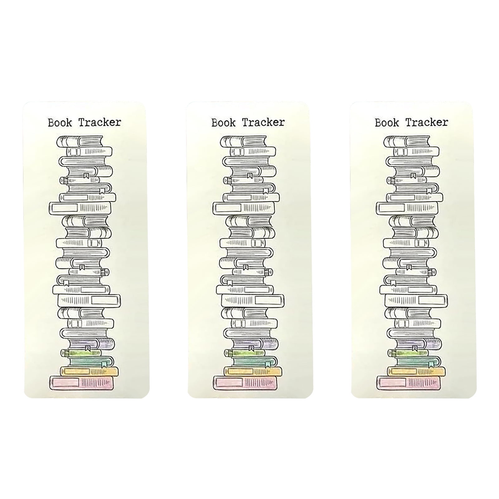 2025 Reading List Bookmark, Reading Log Bookmark, Library Card Bookmark