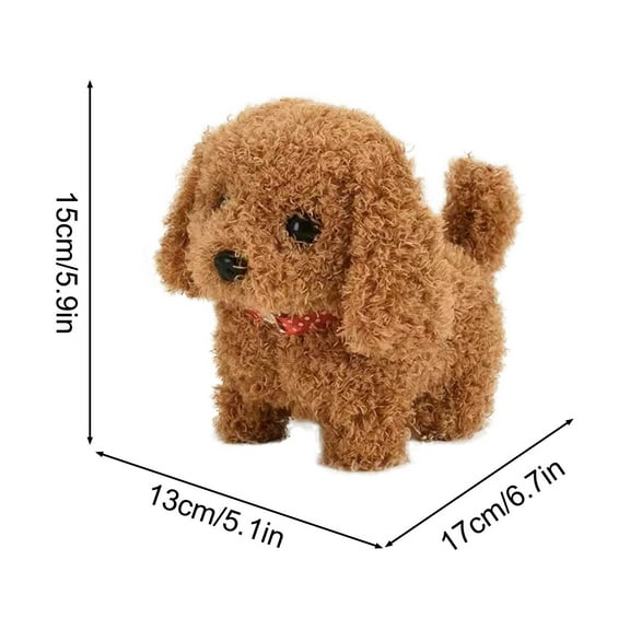 2025 Realistic Robot Puppy - Walking, Barking & Tail Wagging Interactive Robotic Dog, Soft Washable Portable Electronic Pet Toy