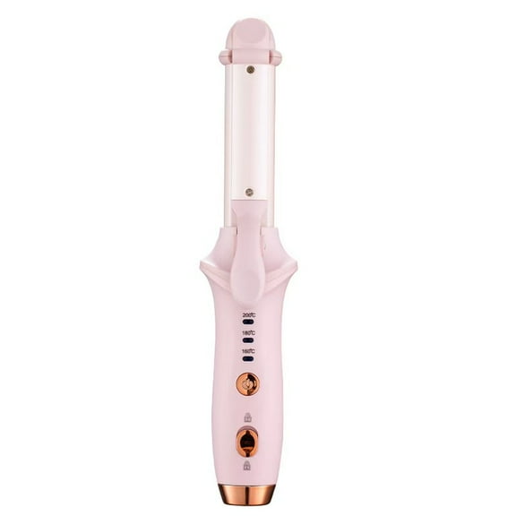 2025 Rechargeable Cordless Curling Iron - 4000mAh Battery & 3 Temp Settings (302°F-356°F) for Travel(Pink)