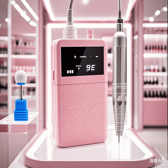 2025 Rechargeable Cordless Nail Drill - 35,000 RPM Brushless Motor with Ceramic Bits for Salon-Quality Manicures