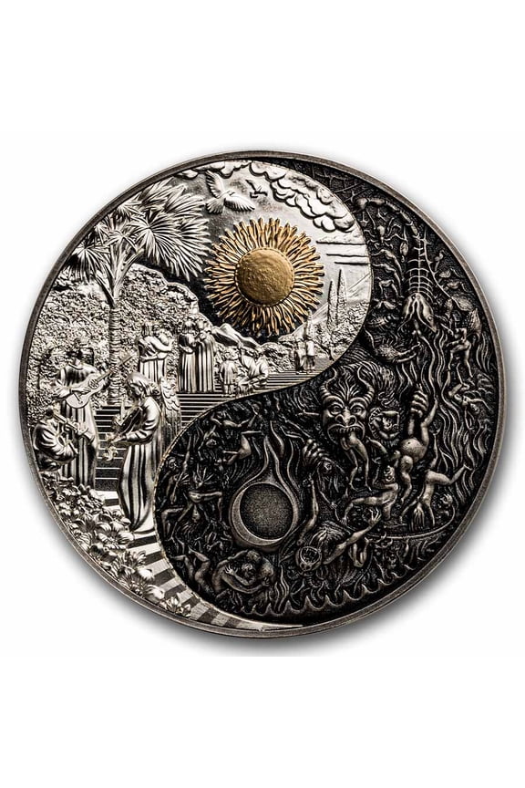 2025 Republic of Cameroon 3 oz Silver Versus: Heaven & Hell