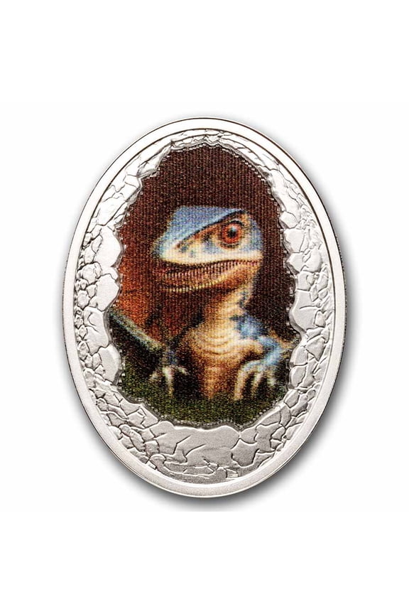 2025 Republic of Cameroon Silver Dinosauria: Velociraptor