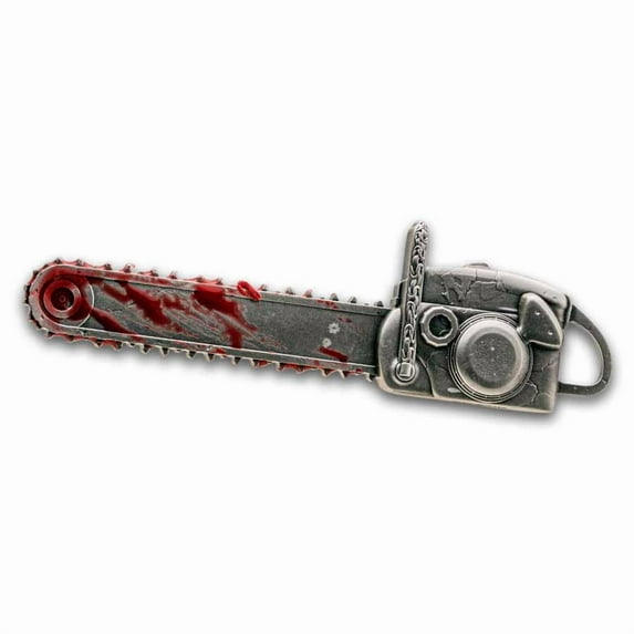 2025 Republic of Ghana 2 oz Silver Bloody Chainsaw Shaped Coin