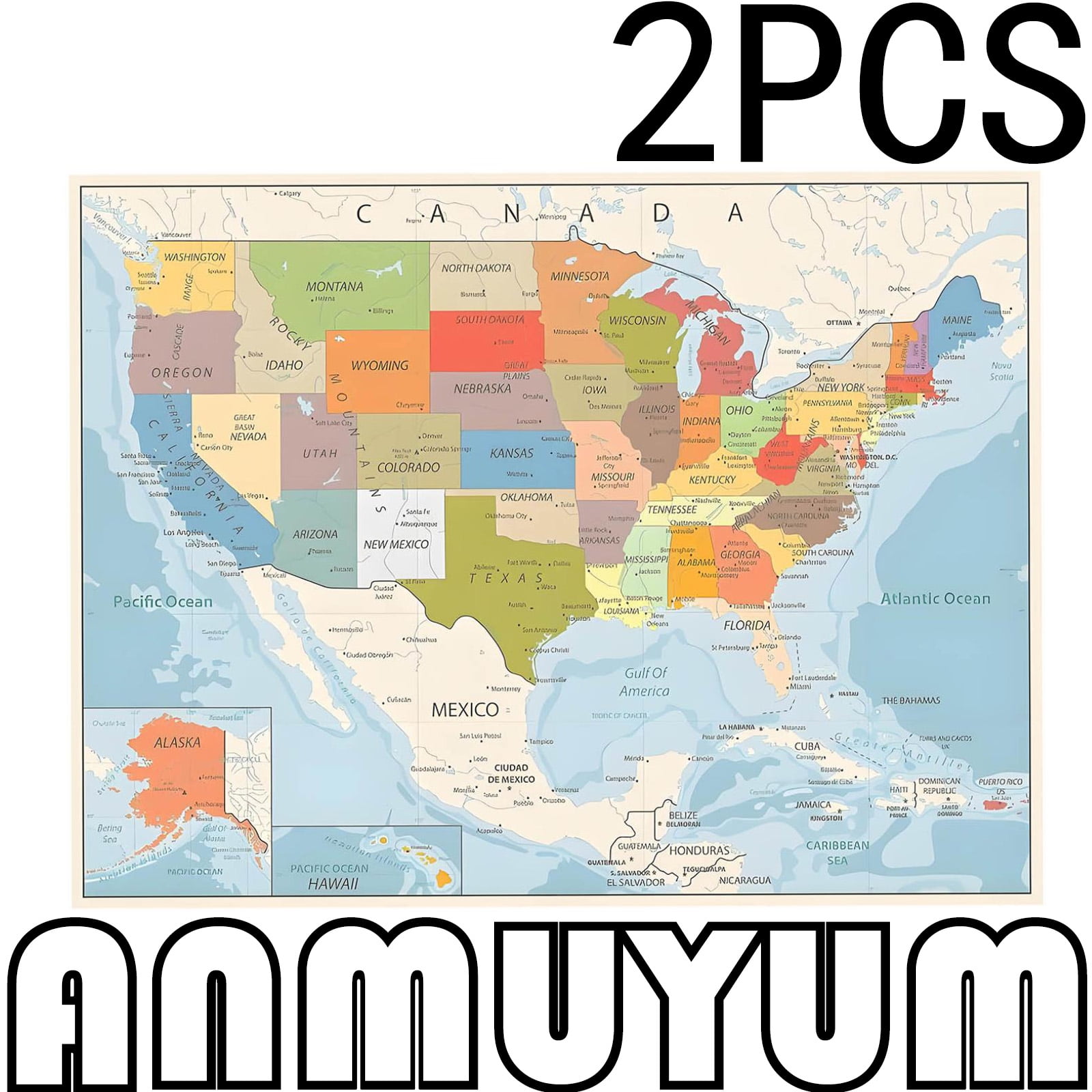 2025 Retro Color Map Of United States USA Updated With Gul F Of America 2025 Retro Color Map Of United States USA Updated With Gul F Of America And Mount M CKinley Art Print Poster 2pcs 18 12in Clearance From ANMUYUM 7d363fd9 B680 42fc 8065 35b9dea195e7.814786025c4abee6b8d856fe4f365fdc