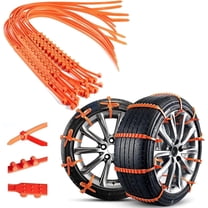 2025 Reusable Anti Snow Chains, 10/20 PCS Portable Snow Tire Chain for Pickup Trucks SUV, Emergency Snow Plastic Non-Slip Cable Tie, Snow Mud Chains for Winter Driving Muddy Road (10)