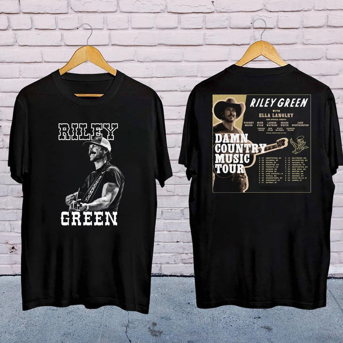 2025 Riley Green Damn Country Music Tour Shirt, Riley Green 2025