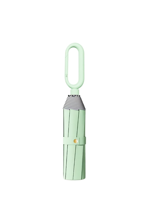 2025 Ring Buckle Umbrella with Reflective Strip - Windproof Reverse Automatic Folding Umbrella for Rain & Sun, Portable Compact & Lightweight Travel Umbrella with Sturdy Frame
