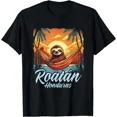 thumbnail image 1 of 2025/Roatan Sloth, Roatan Honduras Sloth Relaxing, Roatan Gift Unisex T-Shirt, 1 of 2