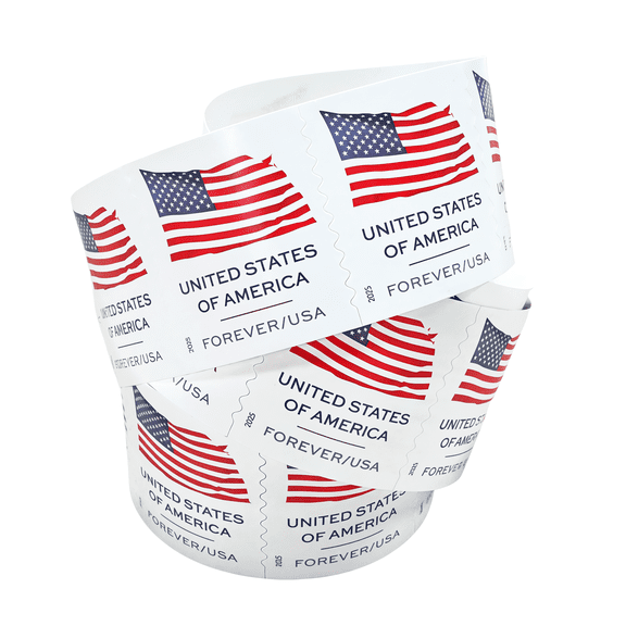 2025 Roll of 100 | Ideal for Sending Letters and Greeting Cards