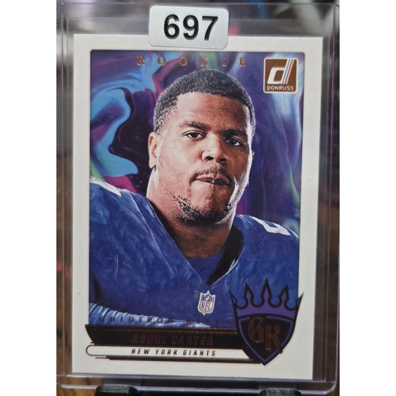 2025 Rookie Grid Iron Kings Abdul Carter RGK-ACR Donruss Football Card