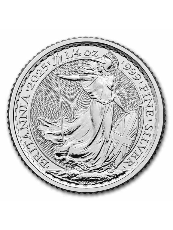 2025 Royal Mint Great Britain Britannia 1/4 oz Silver Coin - BU