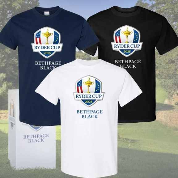 2025 Ryder Cup Bethpage Black Logo T-Shirt, 2025 Ryder Cup Bethpage Black Logo Tee