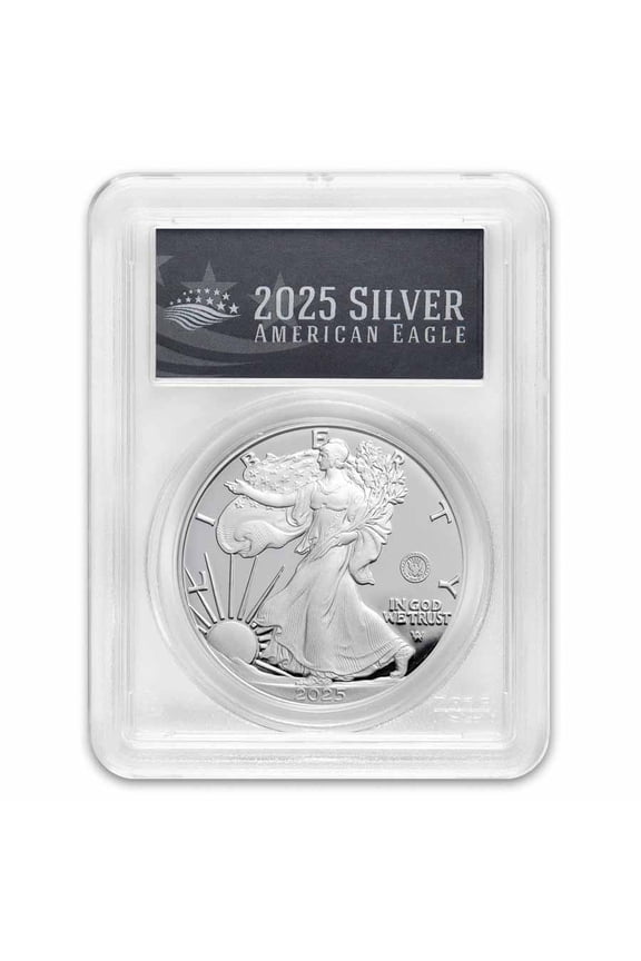 2025-S 1 oz Proof Silver Eagle PR-70 PCGS (Navy Privy, AR, Black)