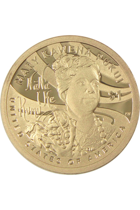 2025 S Mary Kawena Pukui Native American Dollar Proof $1 Coin