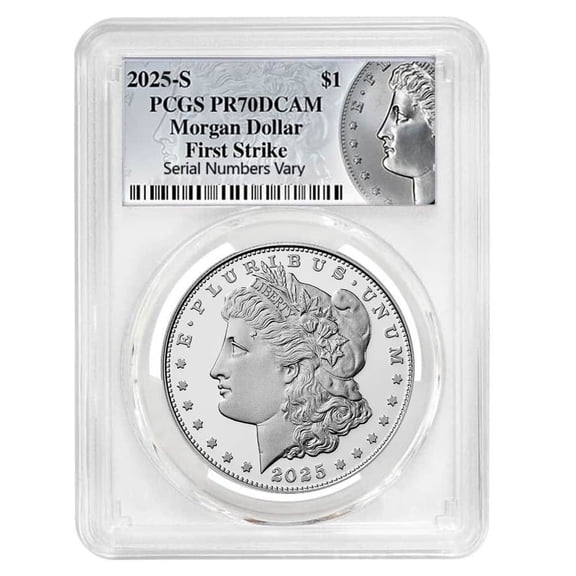 2025-S Morgan Silver Dollar Proof Coin PCGS PF 70 FS (Morgan Label)
