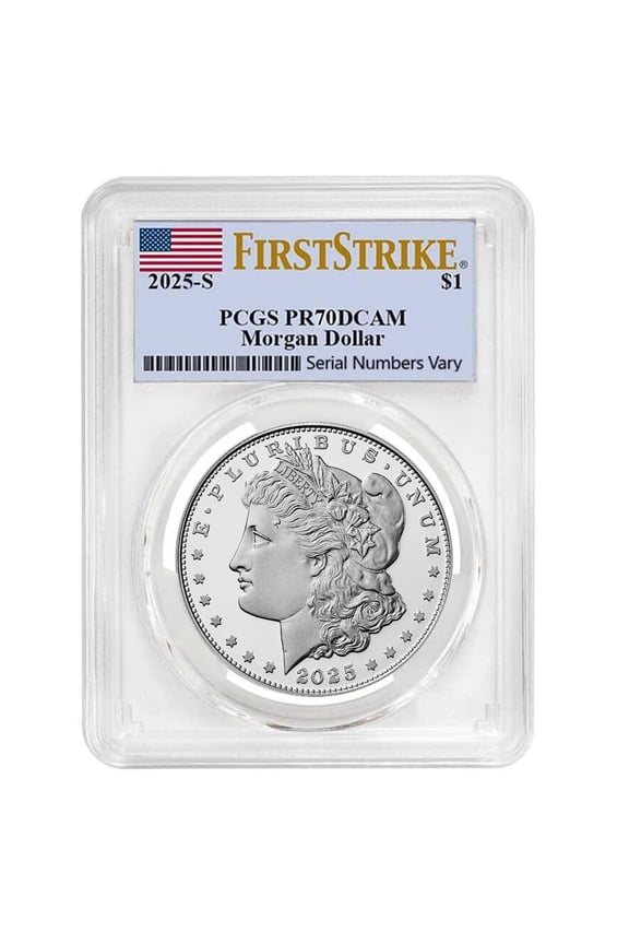 2025-S Morgan Silver Dollar Proof Coin PCGS PF 70 FS