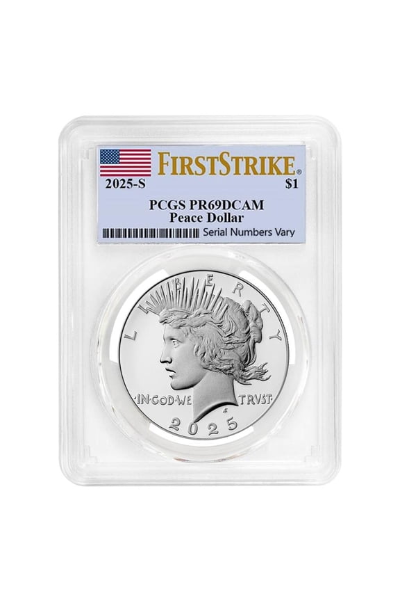 2025-S Peace Silver Dollar Proof Coin PCGS PF 69 FS