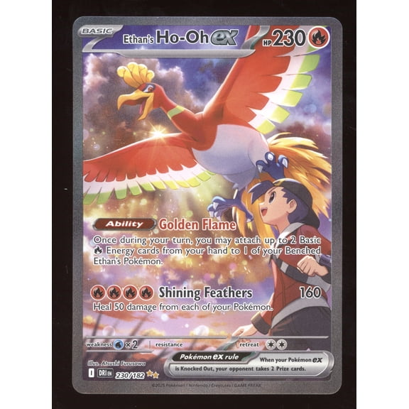 2025 S&V Destined Rivals Ethan's Ho-Oh ex Secret Rare #230/182